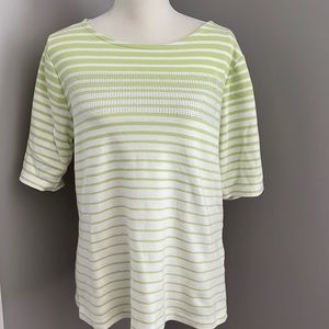 Christopher & Banks XL Short Sleeve Top With Sequins